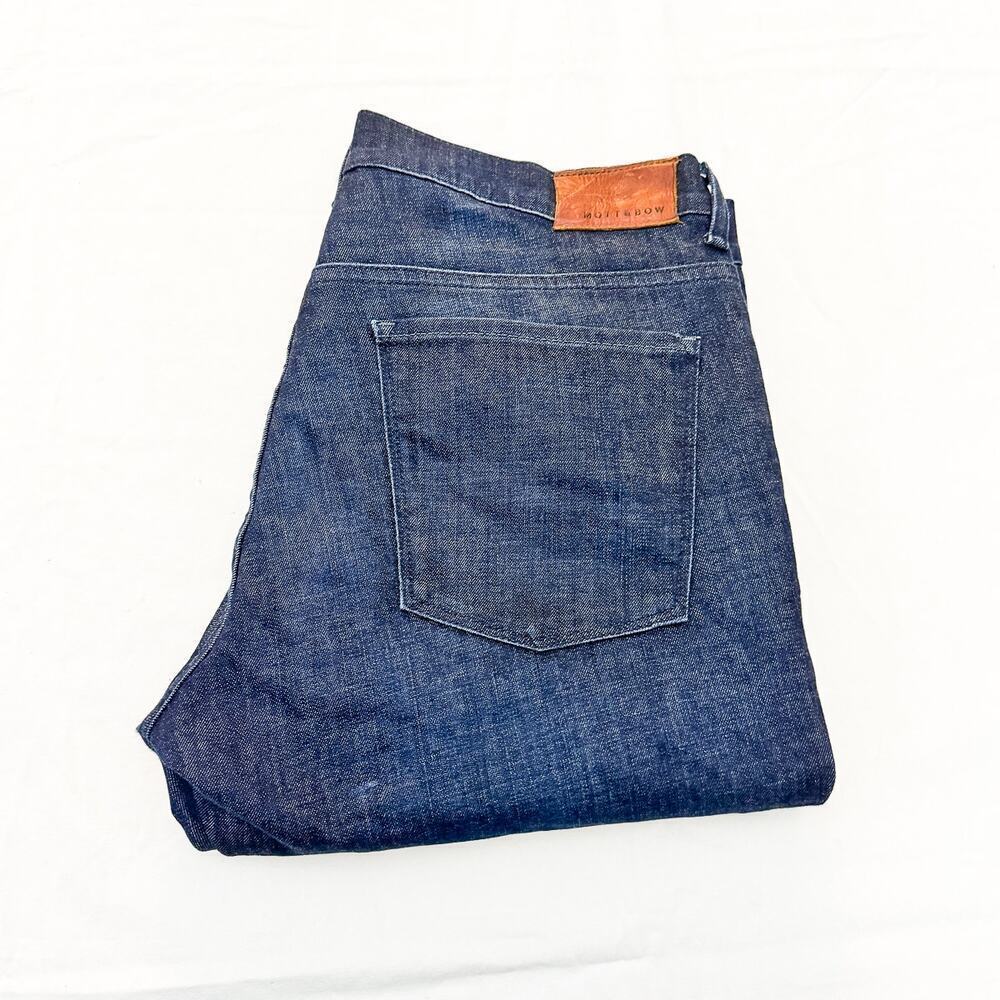 Mott & Bow Slim Dark Wash Denim Jeans Zip Fly Size 34 x 32